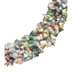 Gemstone chipped multi strand Raw Multi Stone Necklace
